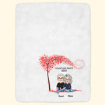 Happy Together - Personalized Blanket - Birthday Anniversary Gift For Husband, Wife, Girlfriend, Boyfriend