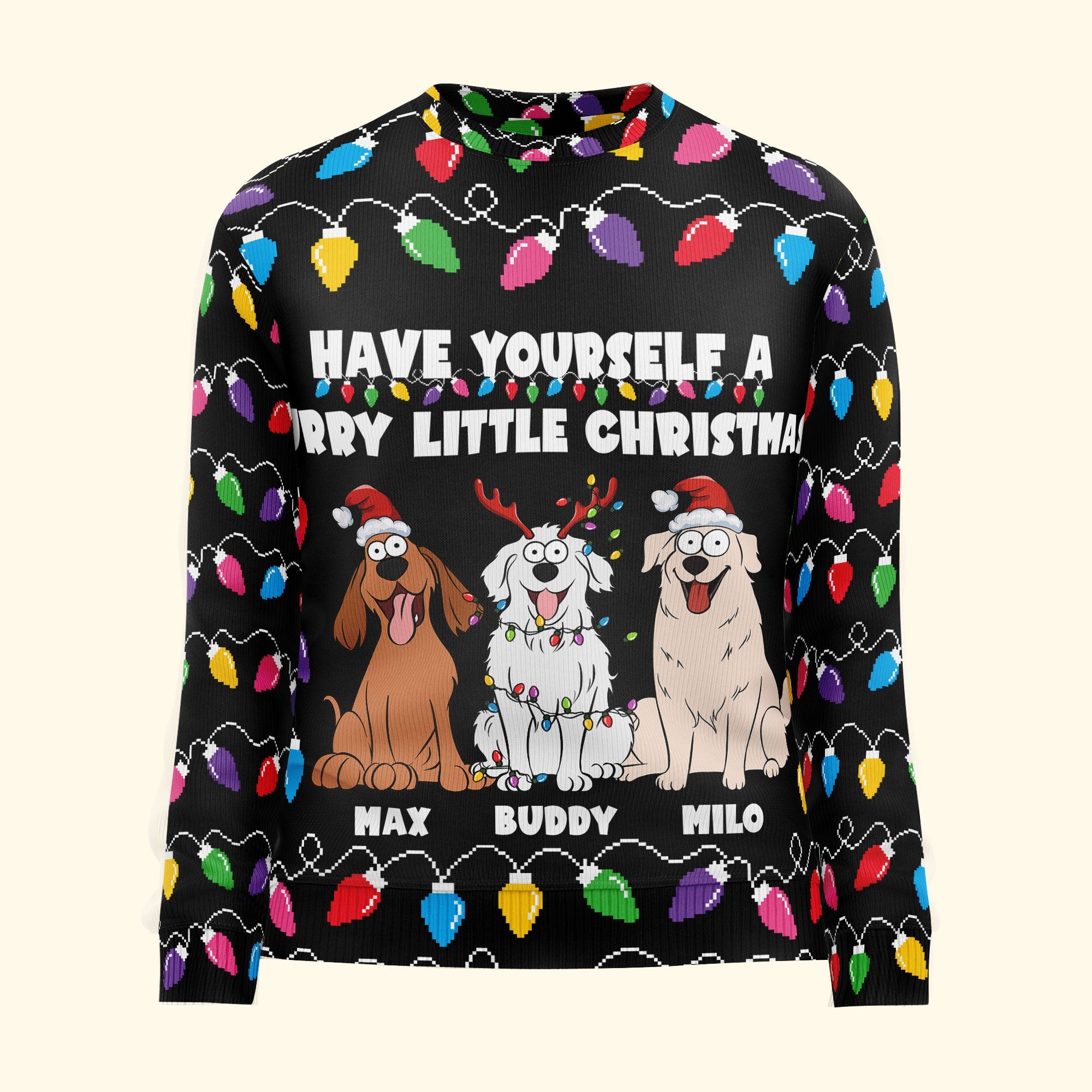 Funny dog christmas sweaters best sale