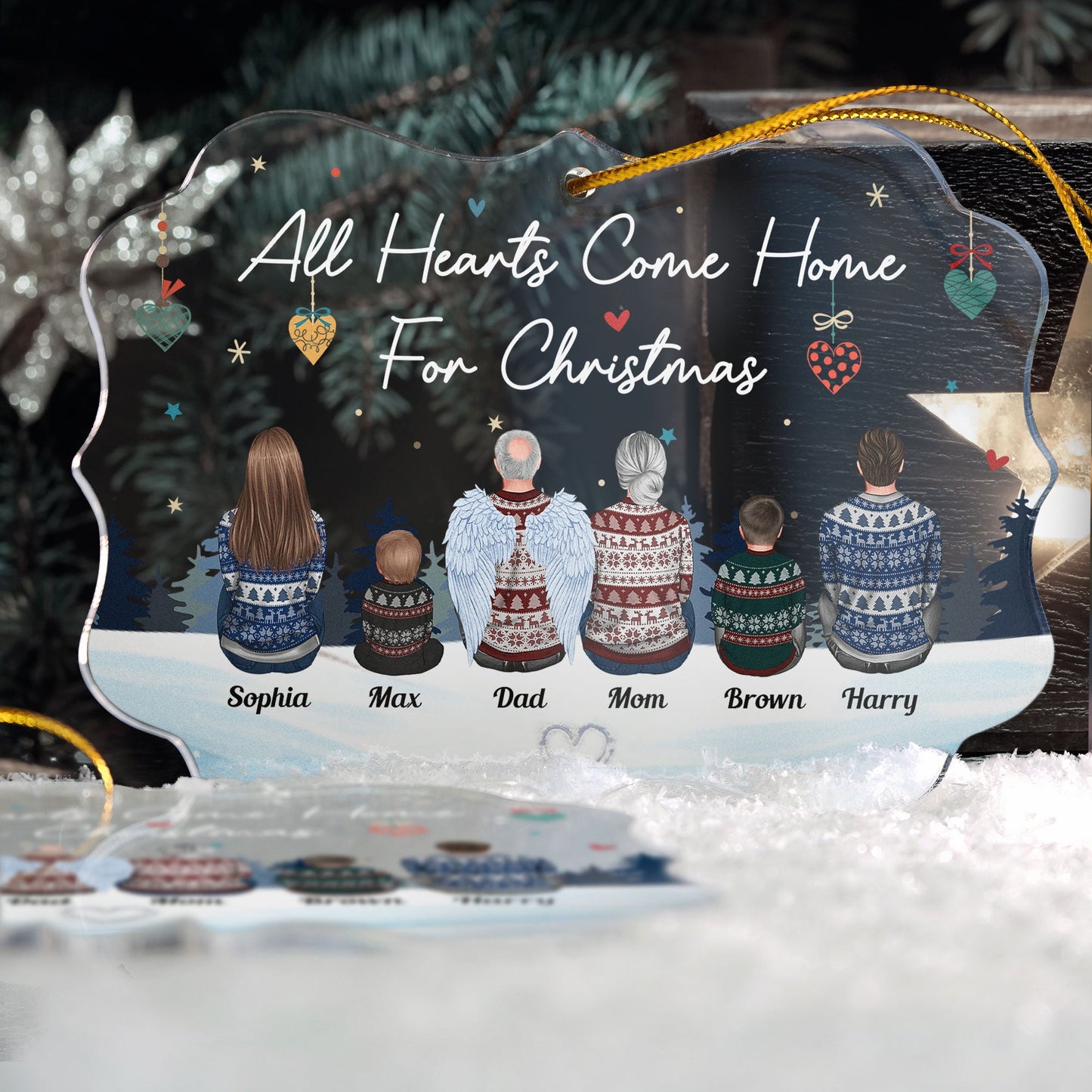 Personalized Christmas Gifts For Family, Custom Family Photo Collage, All  Hearts Come Home For Christmas - Best Personalized Gifts for Everyone