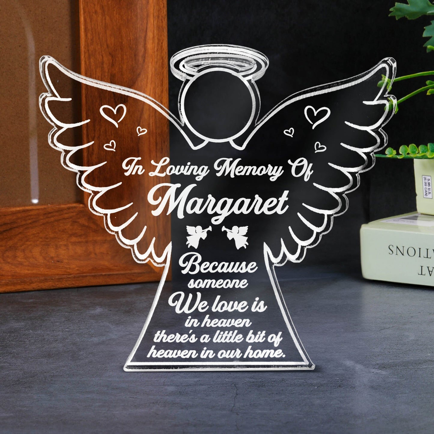 Heaven In Our Home - Personalized Custom Shaped Acrylic Plaque