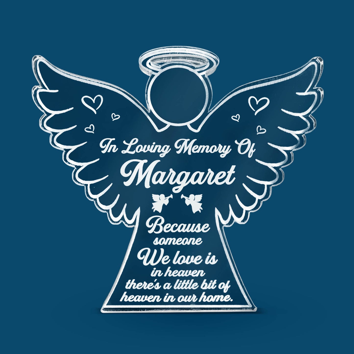 Heaven In Our Home - Personalized Custom Shaped Acrylic Plaque