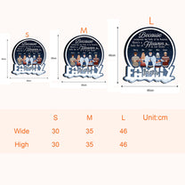 Heaven In Our Home - Personalized Custom Shaped Wood Sign