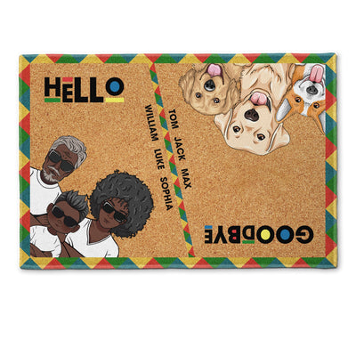 Hello Goodbye - Personalized Doormat