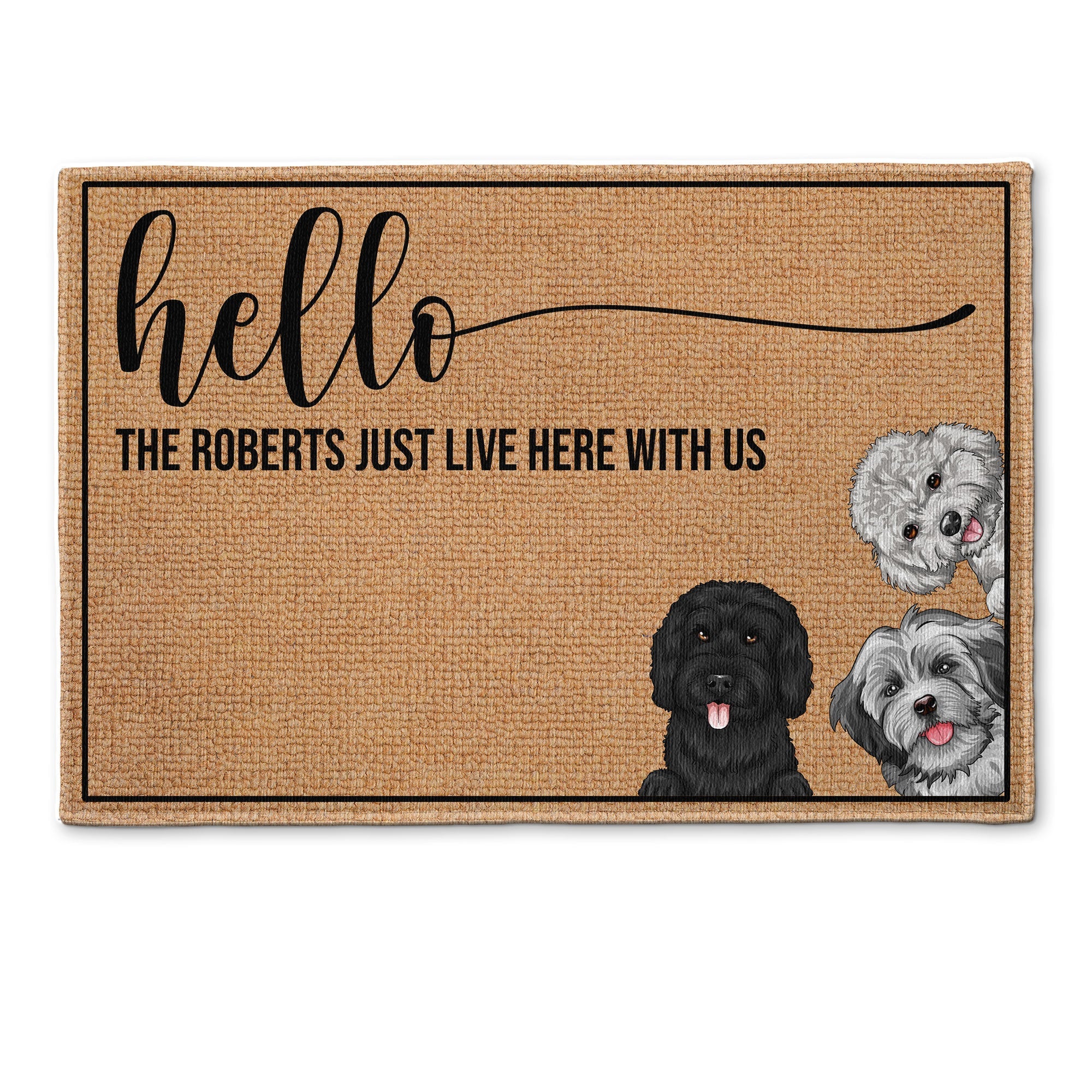 Hello Human - Personalized Doormat