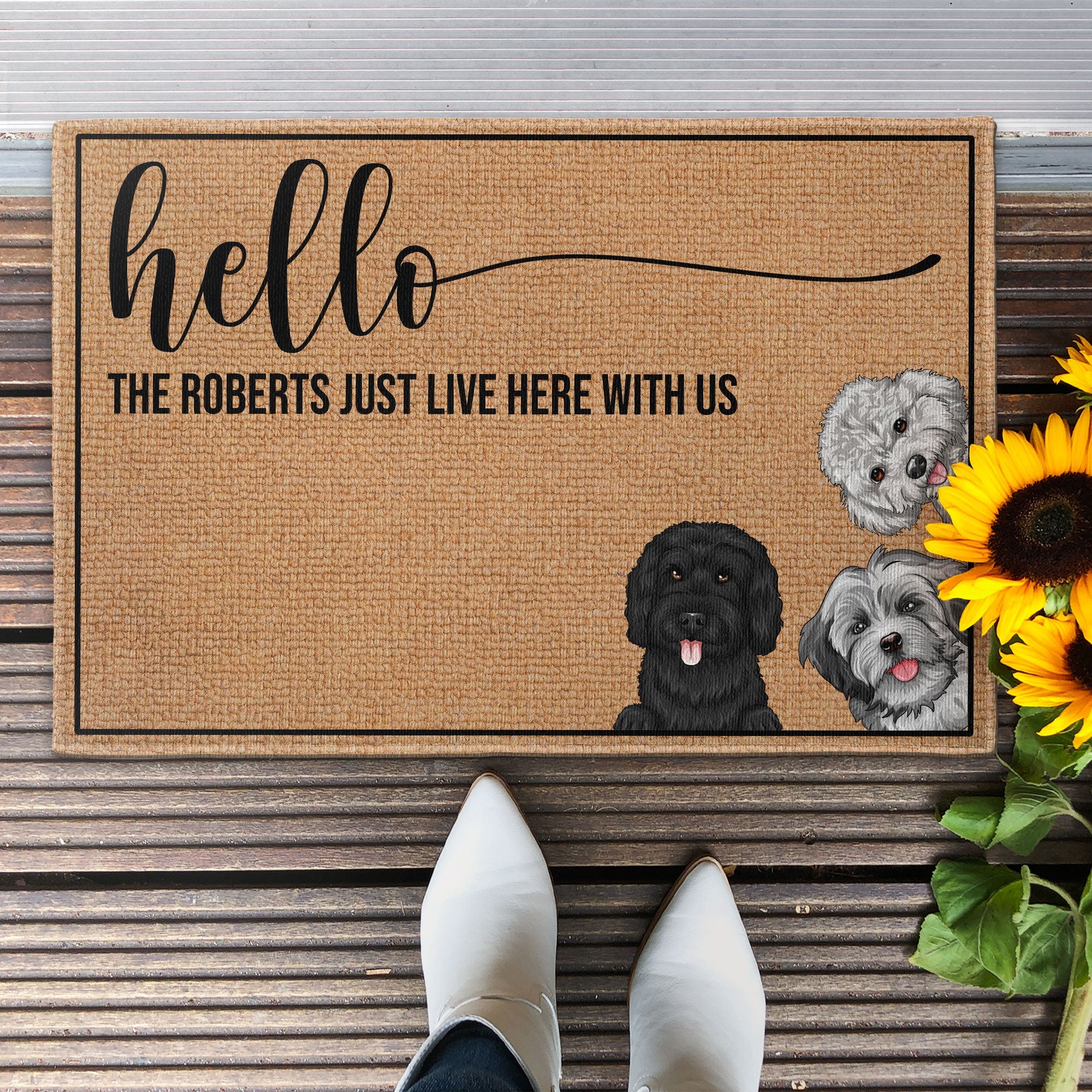 Hello Human - Personalized Doormat