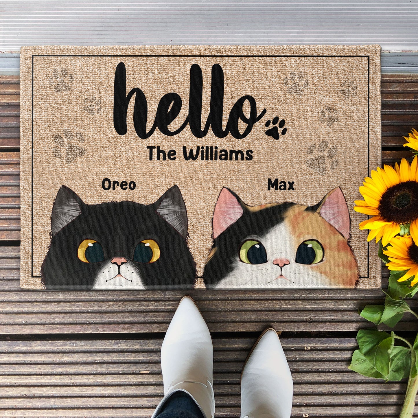 Hello - Personalized Doormat