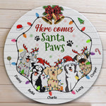 Here Comes Santa Paws - Personalized Wood Sign