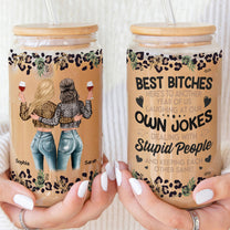 Here's To Another Year Of Us Best Friends - Personalized Clear Glass Cup