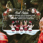 Here's To Another Year Of Bonding Over Alcohol - Personalized Friends Ornament - Gift For Friend