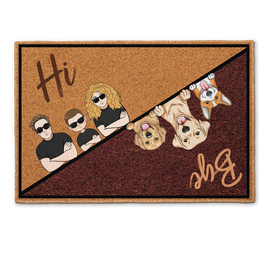 Hi Bye - Personalized Doormat