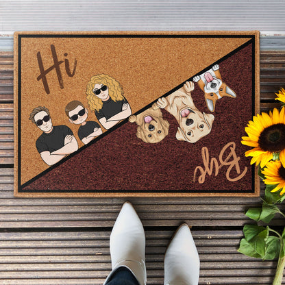 Hi Bye - Personalized Doormat