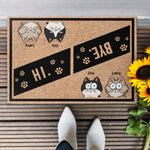 Hi Bye - Personalized Doormat