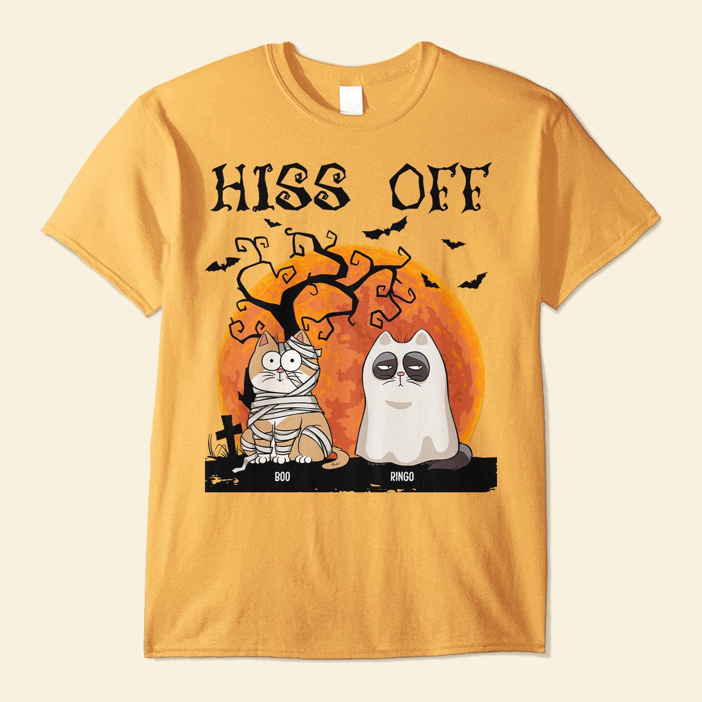 Hiss Off Cats Halloween - Personalized Shirt