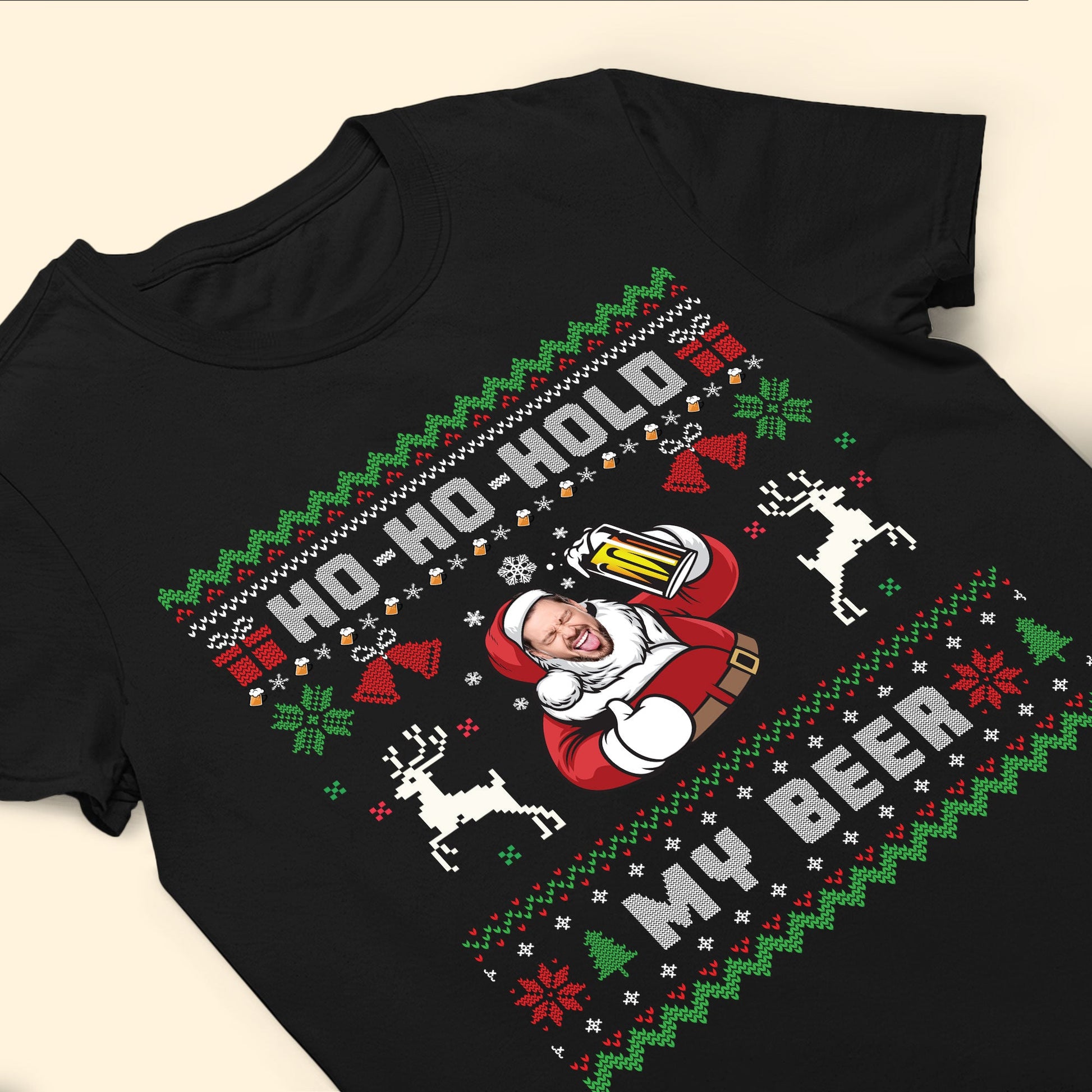 Ho Ho Hold My Beer - Personalized Sweatshirt