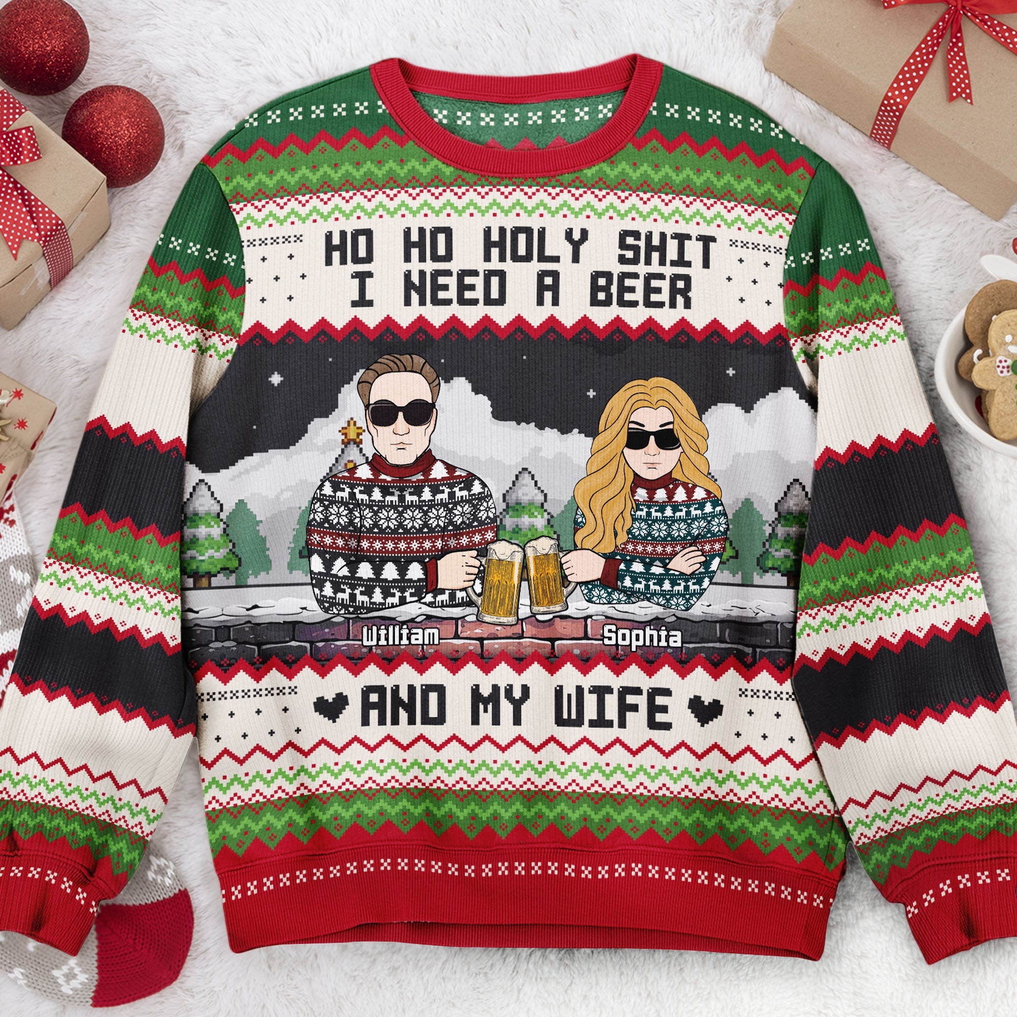 Merlot ho ho christmas sweater best sale