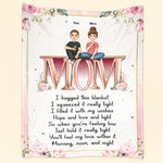 Hold It Tight And Feel Our Love Within It - Personalized Blanket - Birthday Mother's Day Gift For Mom, Mum