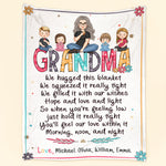 Hold This Blanket When You're Feeling Low - Personalized Blanket - Birthday, New Year, Christmas Gift For Grandma, Nana, Gigi