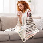 Hold This Blanket When You're Feeling Low - Personalized Blanket - Birthday, New Year, Christmas Gift For Grandma, Nana, Gigi