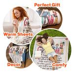 Hold This Blanket When You're Feeling Low - Personalized Blanket - Birthday, New Year, Christmas Gift For Grandma, Nana, Gigi