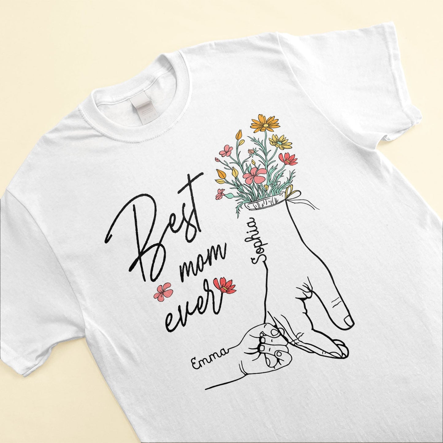 Holding Mom's Hand - Personalized Shirt