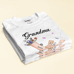 Holding Mom's Hand, Grandma's Hand - Personalized Shirt