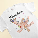 Holding Mom's Hand, Grandma's Hand - Personalized Shirt