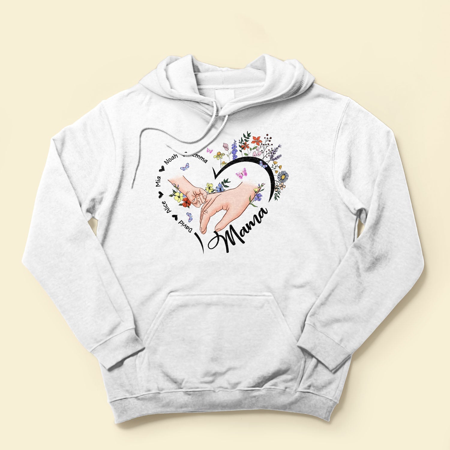 Holding Mom's Hand, Grandma's Hand - Personalized Shirt