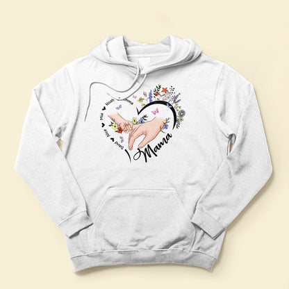 Holding Mom's Hand, Grandma's Hand - Personalized Shirt