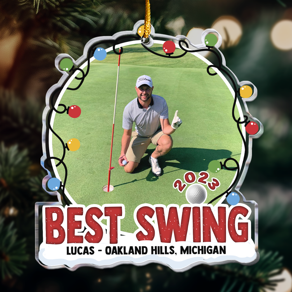 Hole In One - Personalized Acrylic Photo Ornament