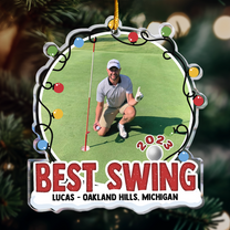 Hole In One - Personalized Acrylic Photo Ornament