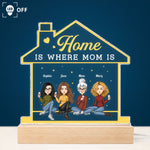 Home Is Where Mom Is - Personalized LED Light