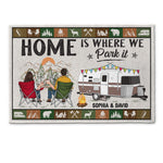 Home Is Where We Park It - Personalized Doormat