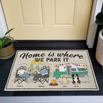 Home Is Where We Park It - Personalized Doormat