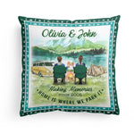 Home Is Where We Park It - Personalized Pillow (Insert Included) - Birthday Gift For Camping Lover, Camper