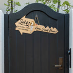 Home Sweet Home! - Personalized Custom Shaped Wood Sign