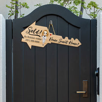 Home Sweet Home! - Personalized Custom Shaped Wood Sign
