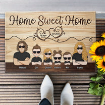 Home Sweet Home - Personalized Doormat - Home Decor Gift For Husband, Wife, Parents - Christmas Decoration