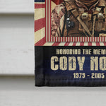 Honoring The Memory Of - Personalized Photo Garden Flag