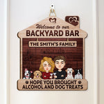Hope You Brought Alcohol & Pet Treats - Personalized Custom Shaped Wood Sign