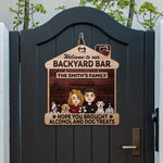 Hope You Brought Alcohol & Pet Treats - Personalized Custom Shaped Wood Sign