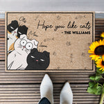 Hope You Like Cats - Personalized Doormat