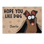 Hope You Like Dogs - New Version - Personalized Doormat