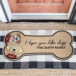 Hope You Like Dogs - Personalized Custom Shaped Doormat