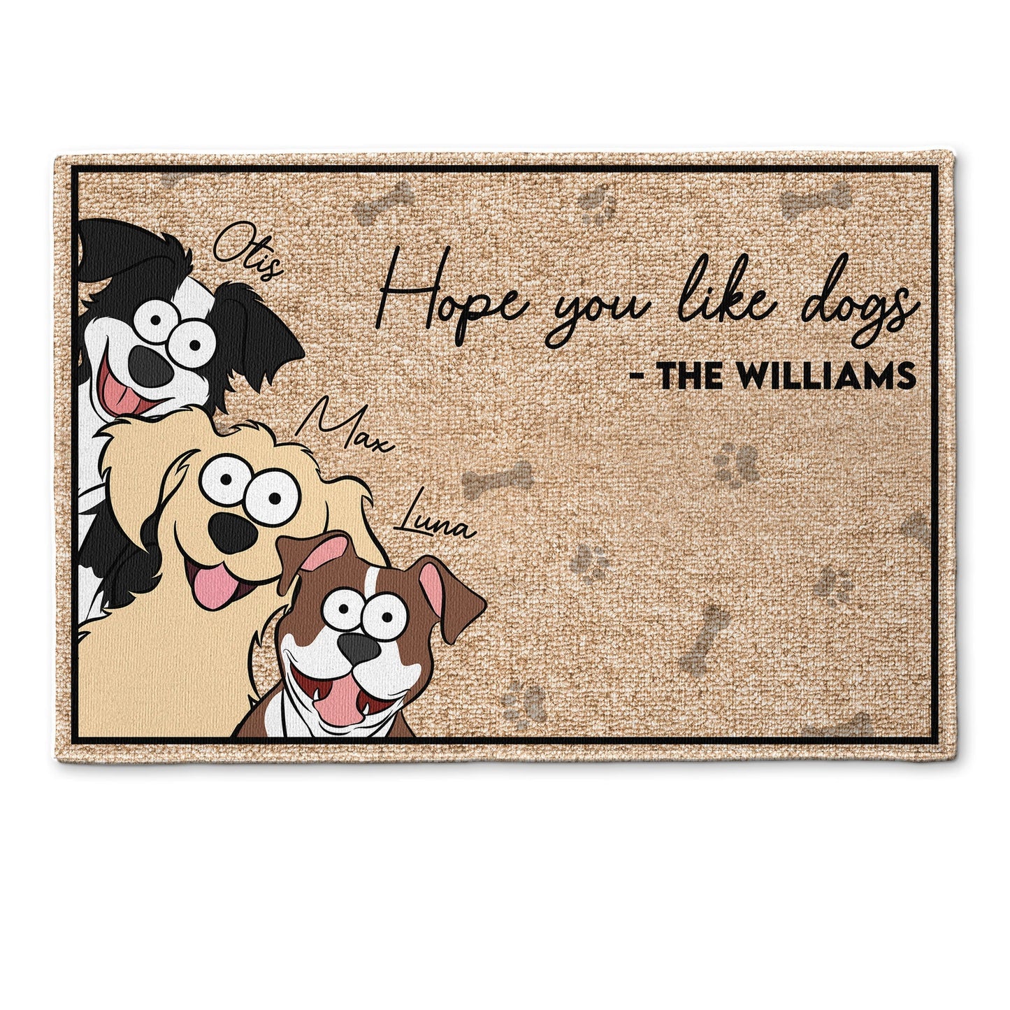 Hope You Like Fur Babies - Funny Version - Personalized Doormat