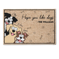 Hope You Like Fur Babies - Funny Version - Personalized Doormat