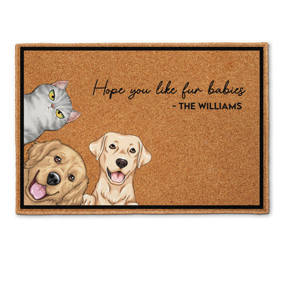 Hope You Like Dogs & Cats - Personalized Doormat