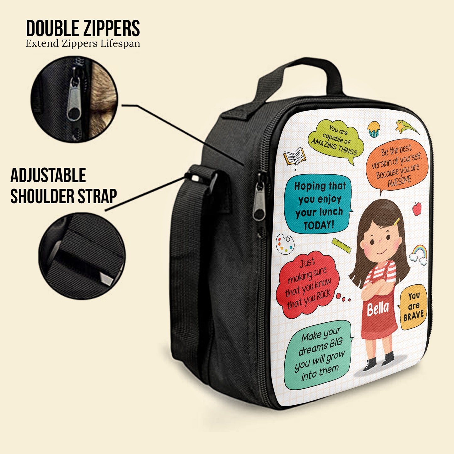 Hoping You Enjoy Your Lunch Today - Personalized Lunch Bag