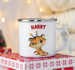 Hot Chocolate Mug - Personalized Enamel Mug Christmas Gift For Kids