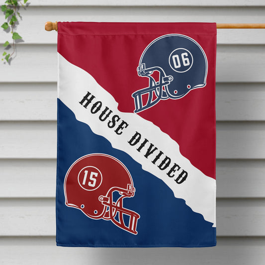 House Divided Custom Football Team - Personalized Photo Flag