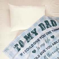 How Special You Are To Me Daddy - Personalized Blanket